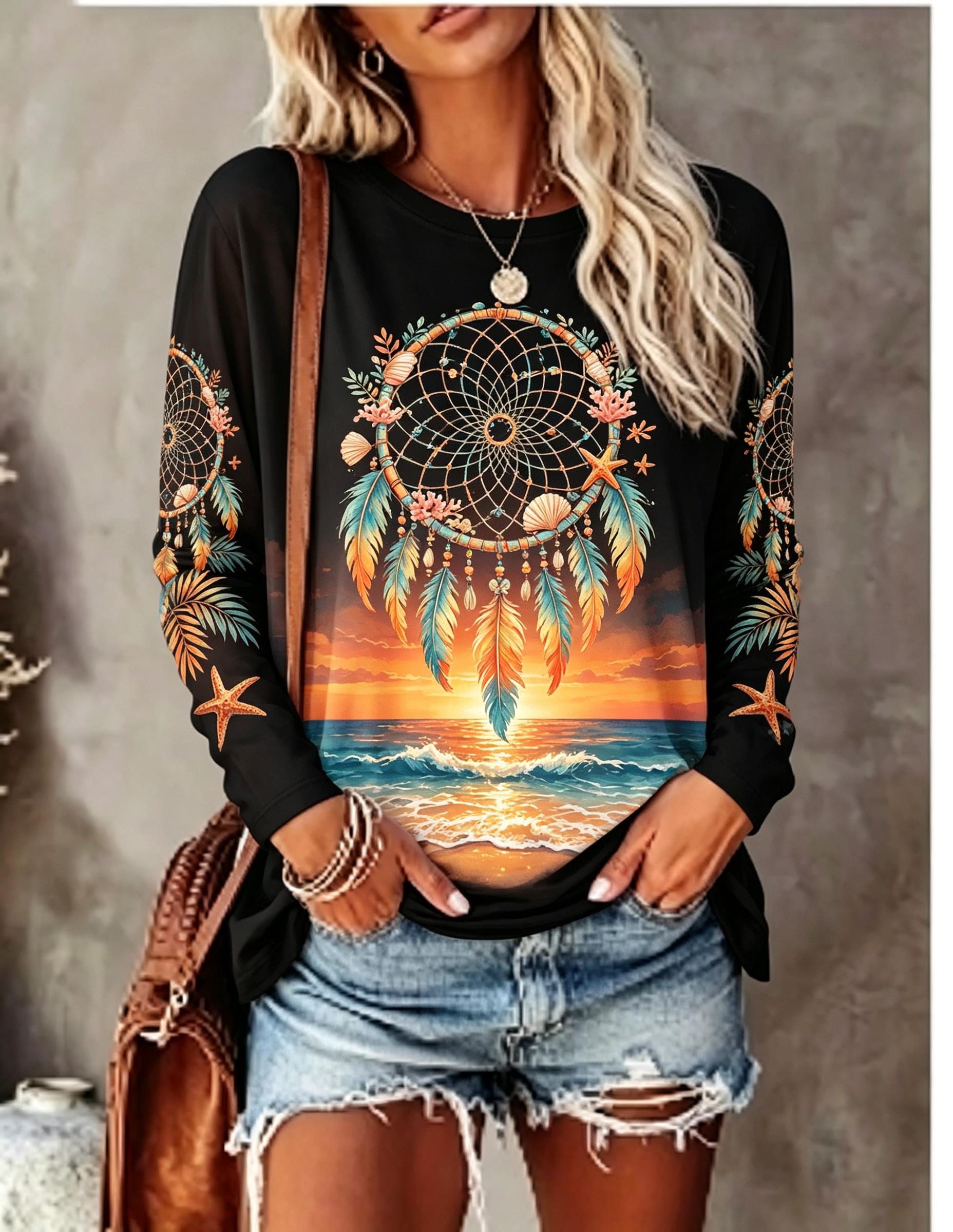 Women's Crew Neck Long Sleeve  - T-Shirts recension och pris