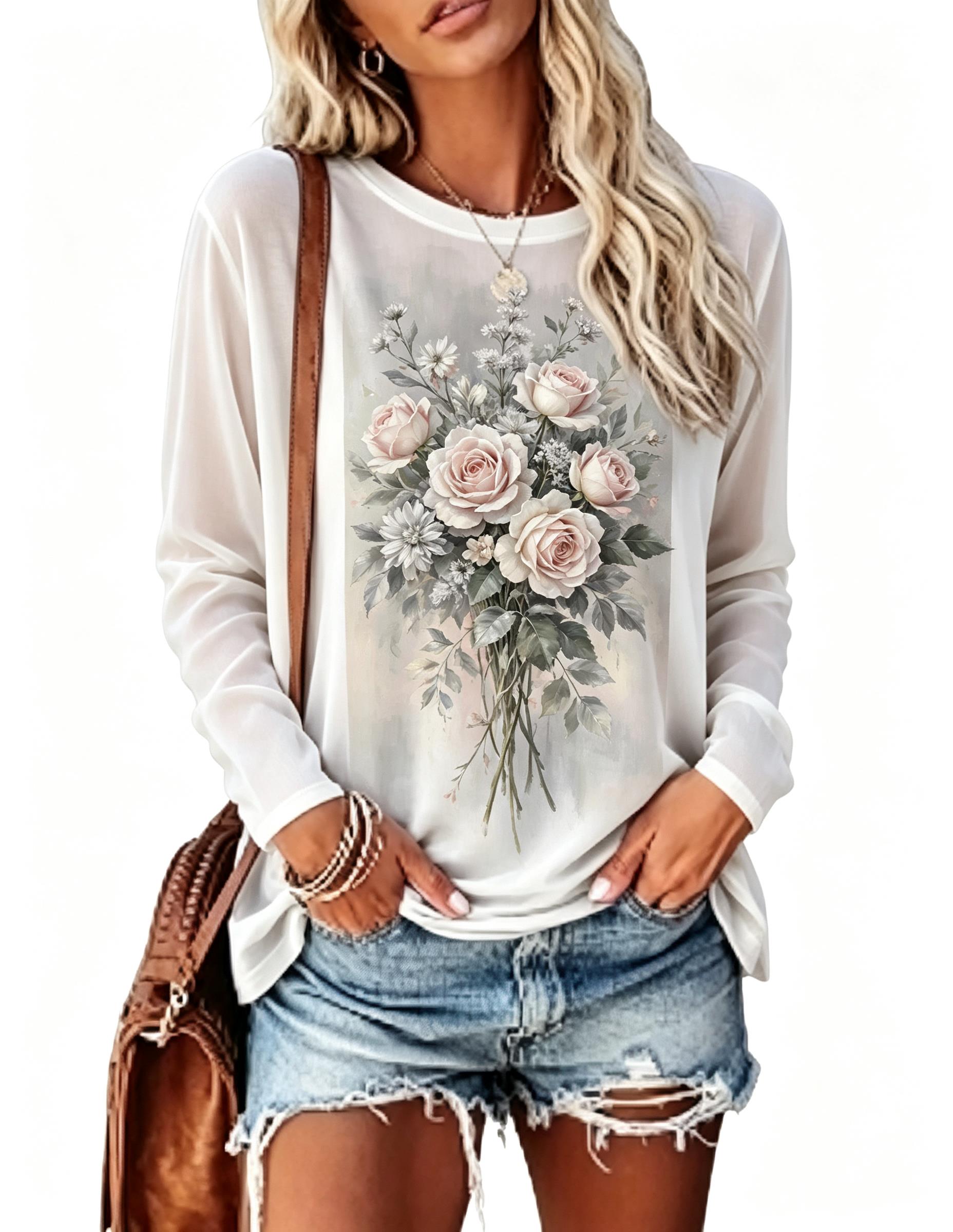Women Long Sleeve T‑Shirt Vint - T-Shirts recension och pris