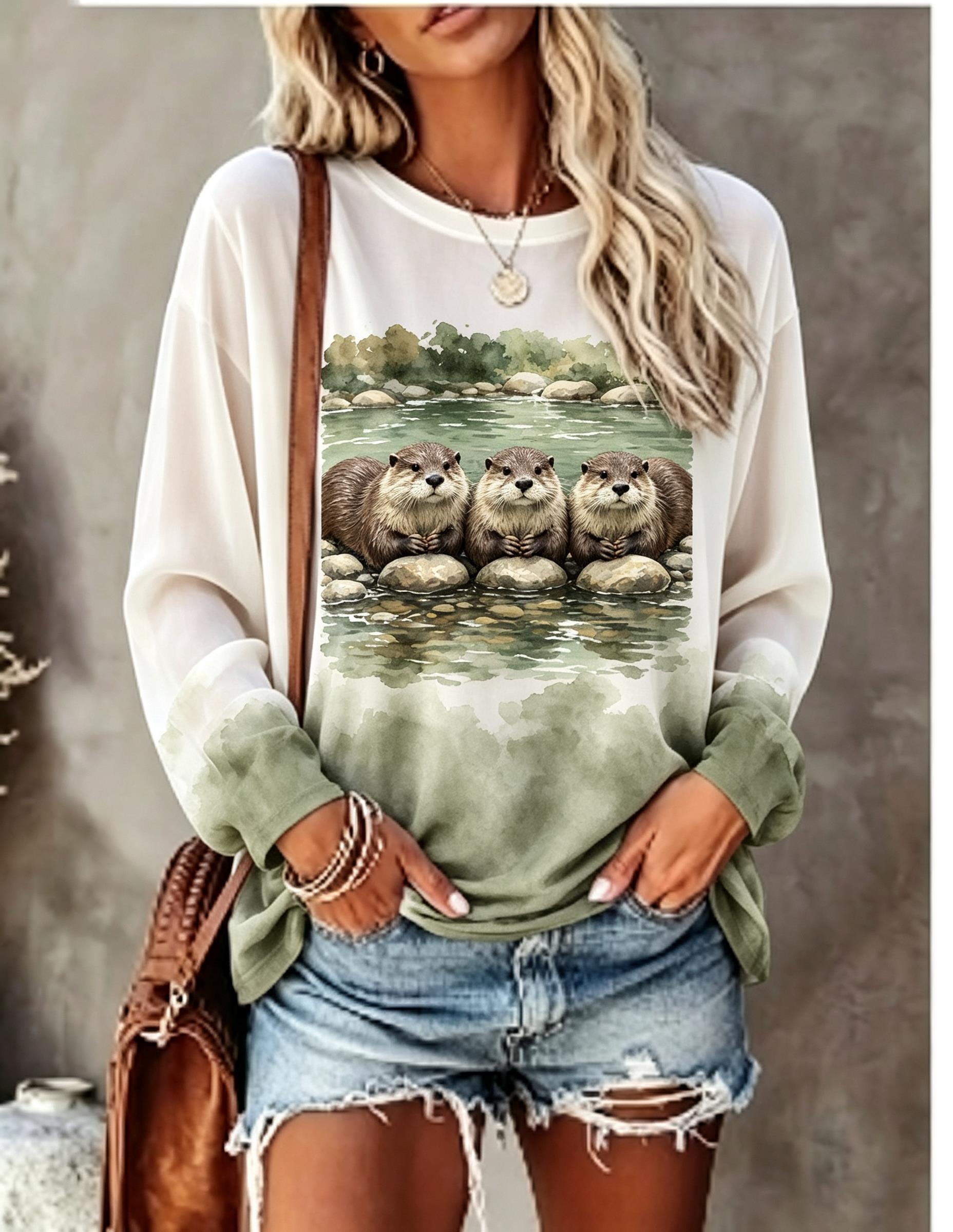 Women Long Sleeve T Shirt Cute - T-Shirts recension och pris